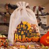 Halloween Burlap Bag (No.1) 30 x 40 cm - light natural Large bags 30x40 cm
