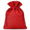 Burlap bags 9 x 12 cm - red Small bags 9x12 cm