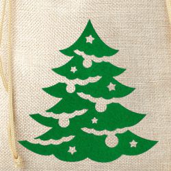 Burlap bag 30 cm x 40 cm - Christmas tree Occasional bags