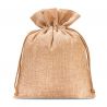 Burlap bag 18 cm x 24 cm - light brown Brown bags