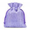 Burlap bag 12 cm x 15 cm - light purple Light purple bags