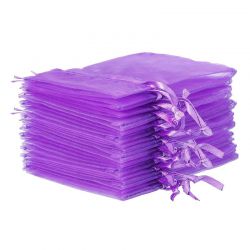 Organza bags 26 x 35 cm - dark purple Fruit bags