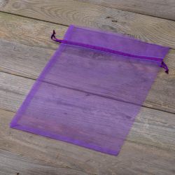 Organza bags 26 x 35 cm - dark purple Large bags 26x35 cm