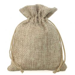 Burlap bag 6 cm x 8 cm - natural Small bags 6x8 cm