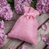Burlap bag 6 cm x 8 cm - light pink Valentine's Day