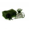 Organza bags 10 x 13 cm - olive green Table decoration