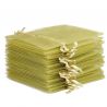 Organza bags 9 x 12 cm - olive green Small bags 9x12 cm