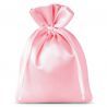 Satin bags 6 x 8 cm - light pink Wedding bags