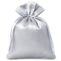 Satin bags 6 x 8 cm - silver Satin bags