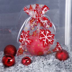 Organza bags 8 x 10 cm - Christmas / 1 Occasional bags