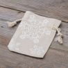 Pouches like linen with printing 10 x 13 cm - natural / snow Industries & Packaging for...