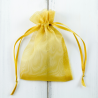 Organza bags 8 x 10 cm - gold Thanks to guests