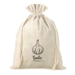 Bag like linen with printing 22 x 30 cm - for garlic (EN) Large bags 22x30 cm