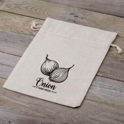 Bag like linen with printing 30 x 40 cm - for onion (EN) Garden and domestic plants