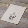 Bag like linen with printing 22 x 30 cm - for garlic (EN) Linen Bags