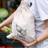 Bag like linen with printing 30 x 40 cm - for onion (PL) Lifehacks – clever ideas