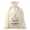Bag like linen with printing 30 x 40 cm - for garlic (DE) Large bags 22x30 cm