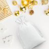 Velvet pouches 9 x 12 cm - white White bags