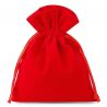 Velvet pouches 11 x 14 cm - red Small bags 11x14 cm