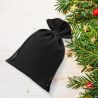 Velvet pouches 13 x 18 cm - black Velvet pouch