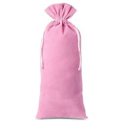 Velvet pouches 11 x 20 cm - light pink Pink bags