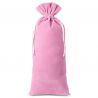 Velvet pouches 11 x 20 cm - light pink Pink bags