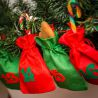 Advent calendar jute bags, sized 12 x 15 cm - green and red + red and green numbers Industries & Packaging for...