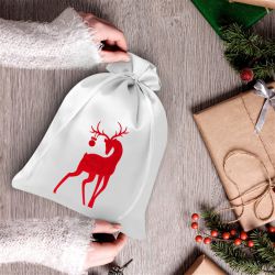 Satin bags 26 x 35 cm - Christmas - Deer Occasional bags