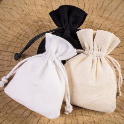 Cotton pouches 10 x 13 cm - black Lavender and scented dried filling