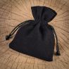 Cotton pouches 15 x 20 cm - black Cotton bags