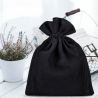 Cotton pouches 10 x 13 cm - black Black bags