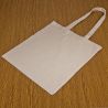Cotton grocery tote bag 38 x 42 cm with long handles - natural Large bags