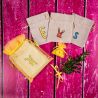 Easter pouches, burlap bag 12 x 15 cm - light natural Home