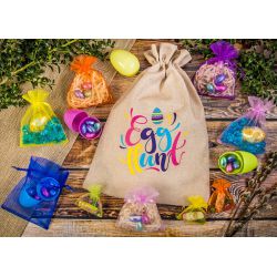 30 x 40 cm jute bag with a print featuring eggs Burlap bags / Jute bags