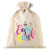 30 x 40 cm jute bag with a print featuring eggs Valentine's Day