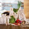 Grocery like linen bags (3 pcs) and cotton shopping bags (2 pcs) (EN) Shopping bags with handles