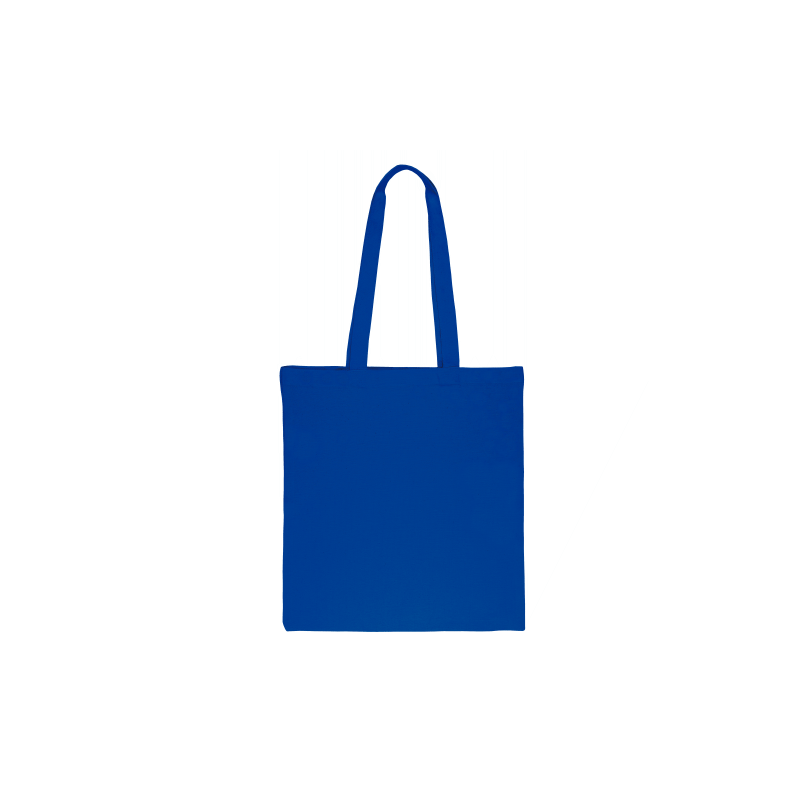 1 pc Cotton tote bag 38 x 42 cm with long handles - blue