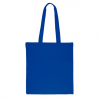 Cotton grocery tote bag 38 x 42 cm with long handles - blue Cotton bags