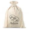 Bag like linen with printing 22 x 30 cm - for mushrooms Occasional bags