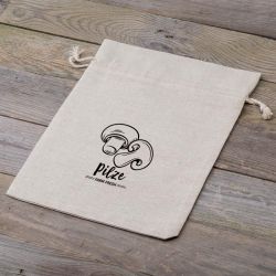 Bag like linen with printing 30 x 40 cm - for mushrooms Shopping and kitchen storage solutions