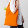 Cotton grocery tote bag 38 x 42 cm with long handles - orange Cotton bags