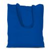 Cotton grocery tote bag 38 x 42 cm with long handles - blue Pet products