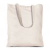 Cotton grocery tote bag 38 x 42 cm with long handles - natural Zero waste