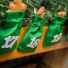 Green Jute Bags Advent calendar, 12 x 15 cm + white numbers Holidays and special occasions