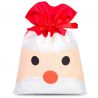Nonwoven bags, sized 22 x 31 cm, with a Santa Claus print Christmas bag