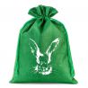 Jute bag 26 x 35 cm with print - rabbit Valentine's Day