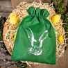 Jute bag 26 x 35 cm with print - rabbit Burlap bags / Jute bags