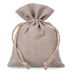 Natural pure linen pouches 12 x 15 cm Small bags