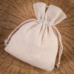Cotton pouches 9 x 12 cm - natural Lavender and scented dried filling