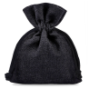 Cotton pouches 11 x 14 cm - black Small bags 11x14 cm
